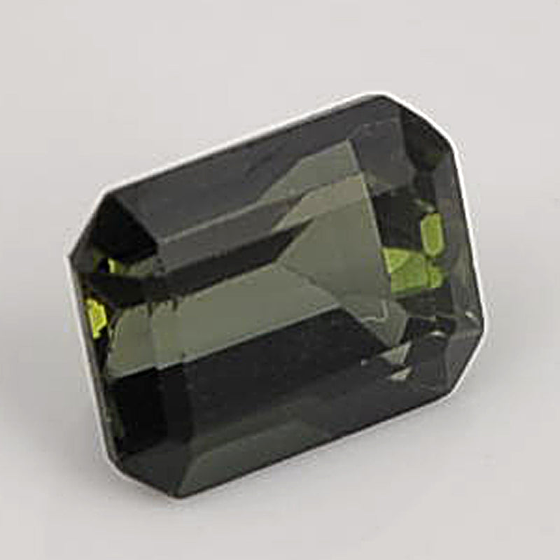 1.84 Carat Green Color Octagon Tourmaline Gemstone
