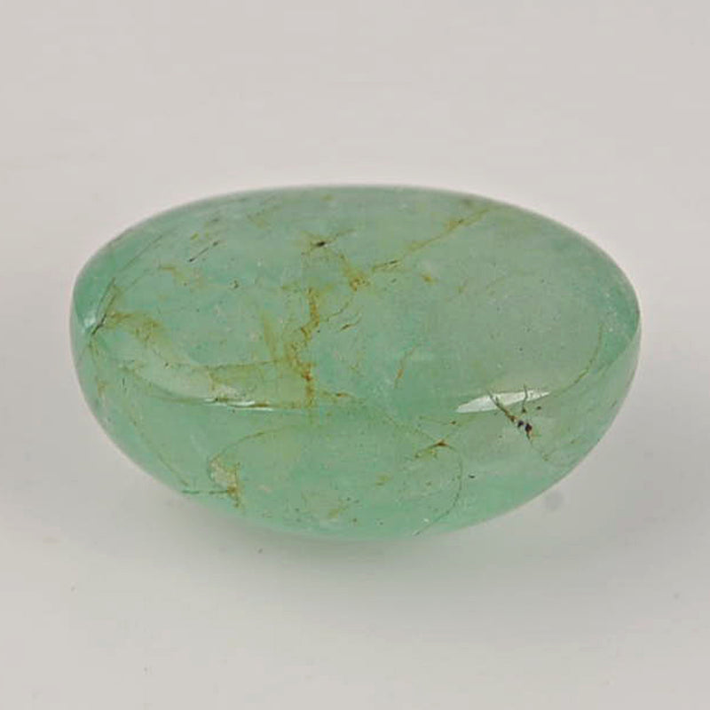 12.05 Carat Green Color Oval Russian Emerald Gemstone