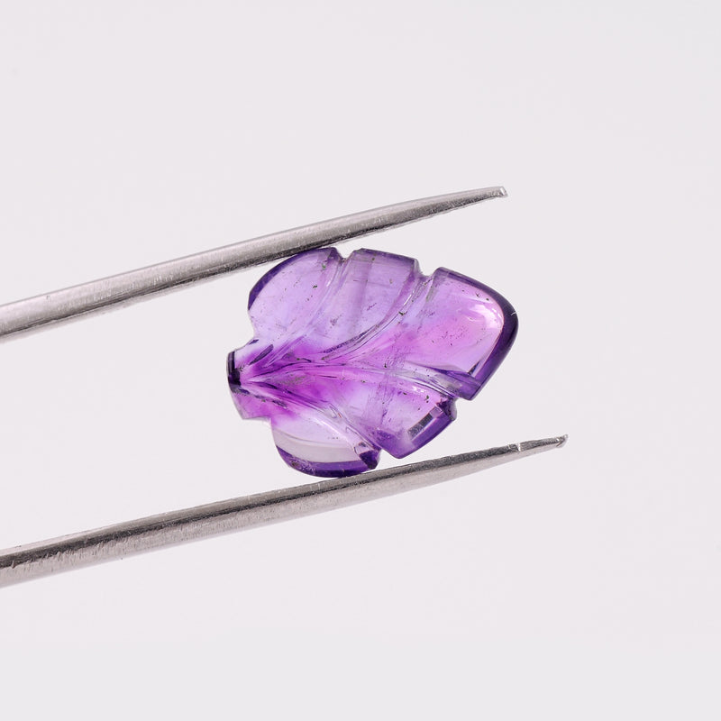 7.6 Carat Purple Color Pear Amethyst Gemstone