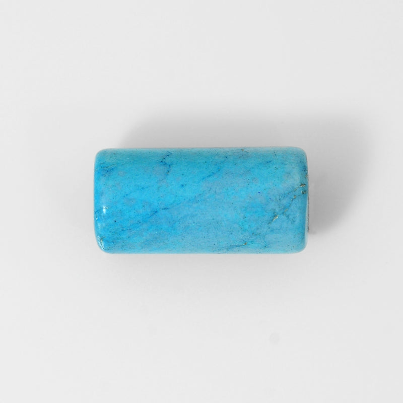 Tube Blue Color Turquoise Gemstone 19.94 Carat