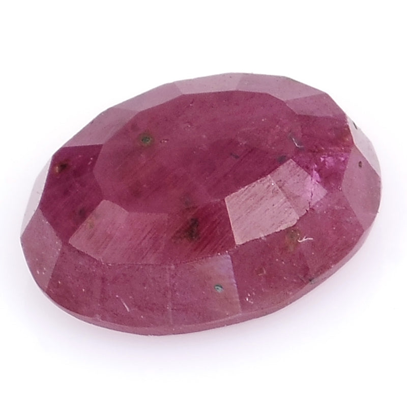 1 pcs Ruby  - 1.6 ct - Oval - Red