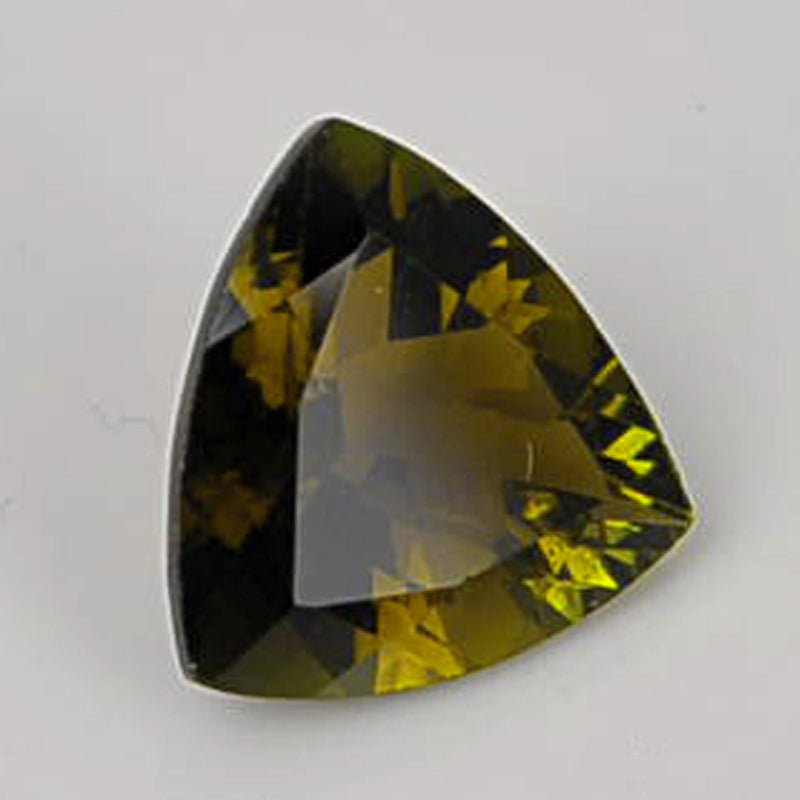 1.40 Carat Green Color Trillion Tourmaline Gemstone
