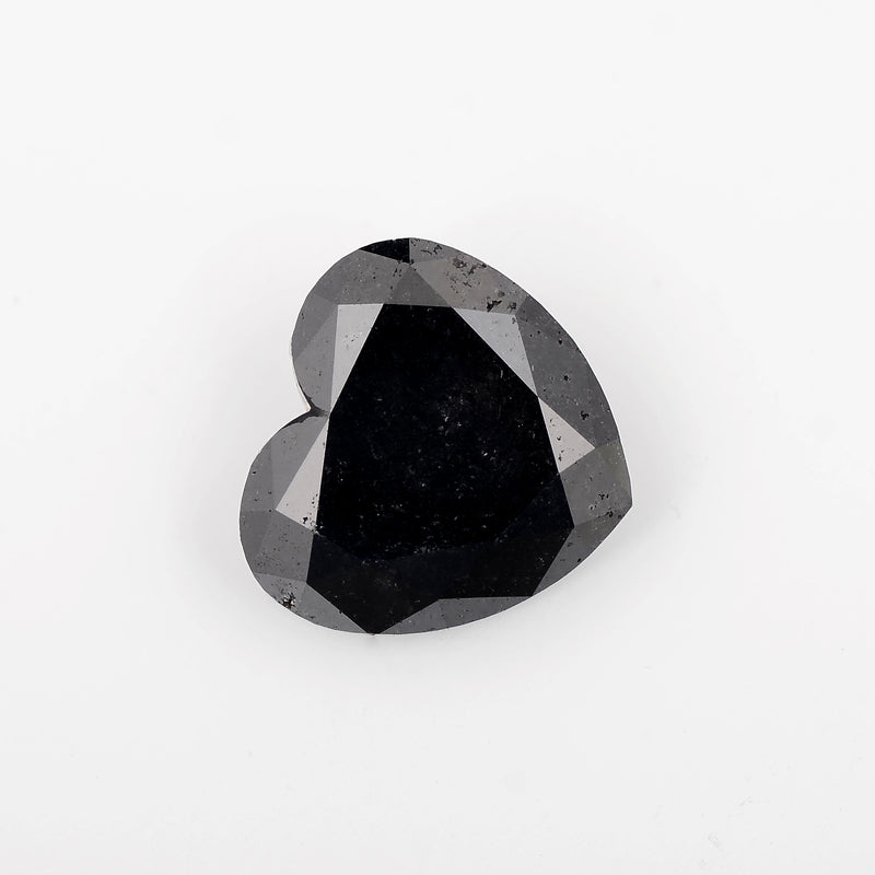 Heart Fancy Black Color Diamond 11.95 Carat - AIG Certified