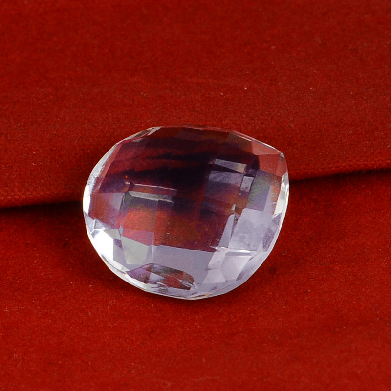 7.70 Carat Purple Color Heart Amethyst Gemstone