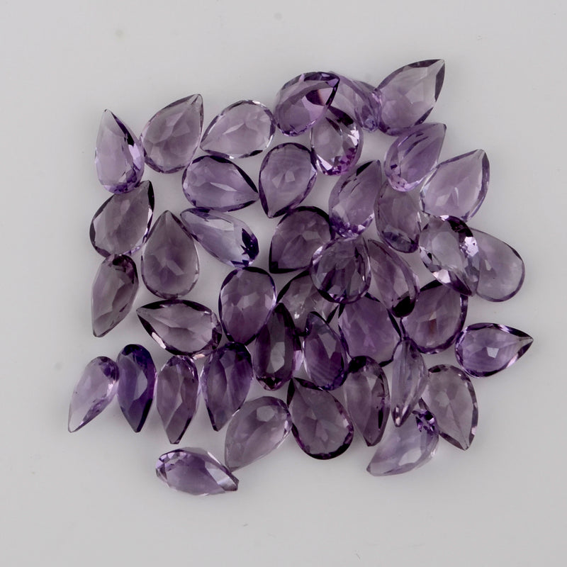 31.27 Carat Pear Purple Amethyst Gemstone