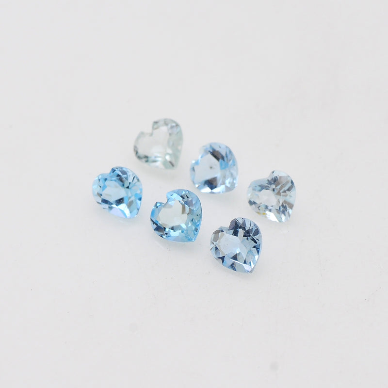 Heart Blue Topaz Gemstone 1.60 Carat