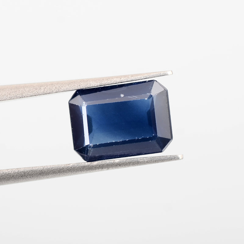 Octagon Blue Color Sapphire Gemstone 1.30 Carat