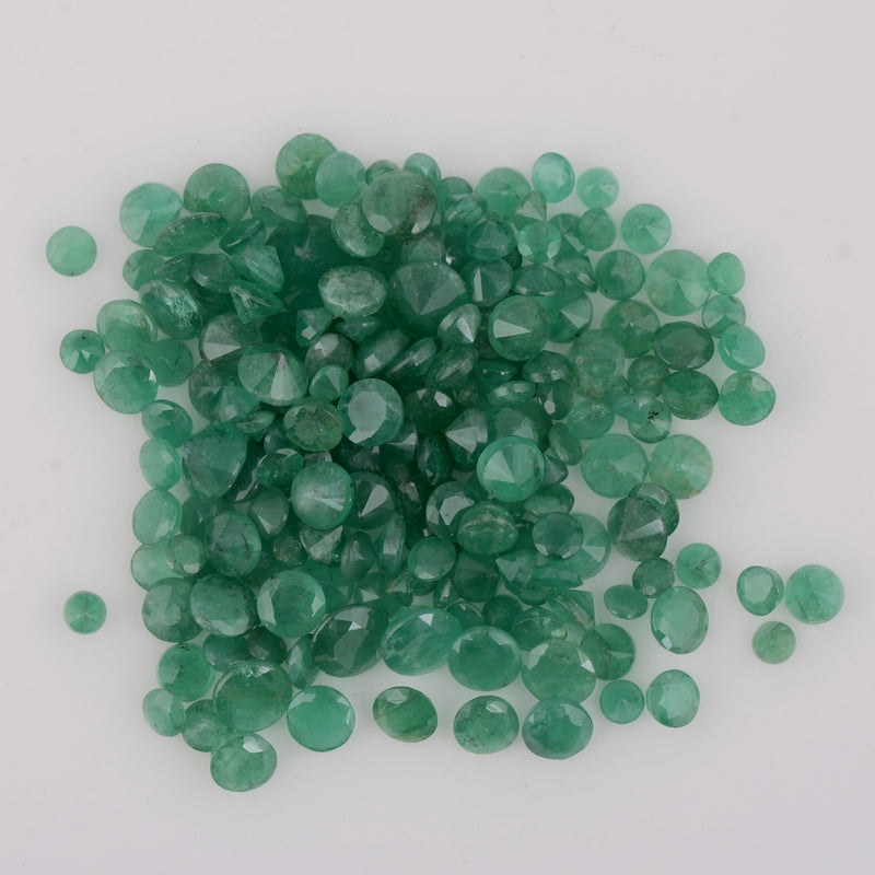 29.3 Carat Round Green Emerald Gemstone