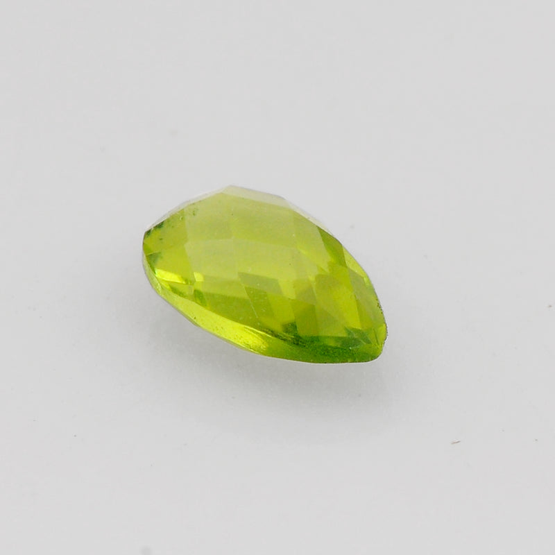 0.71 Carat Green Color Pear Peridot Gemstone