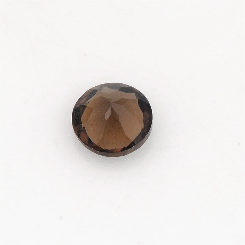 0.67 Carat Brown Color Round Smoky Quartz Gemstone