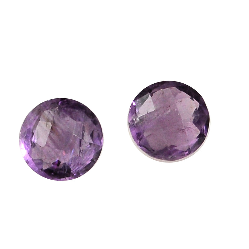 3.65 Carat Purple Color Round Amethyst Gemstone