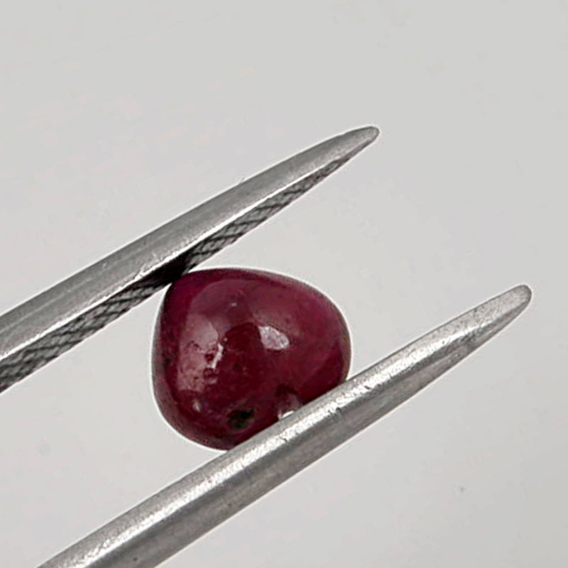 1.09 Carat Red Color Heart Ruby Gemstone