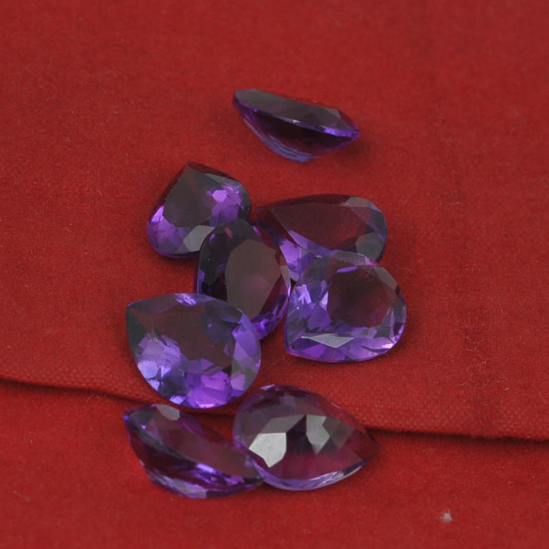 14.15 Carat Purple Color Pear Amethyst Gemstone