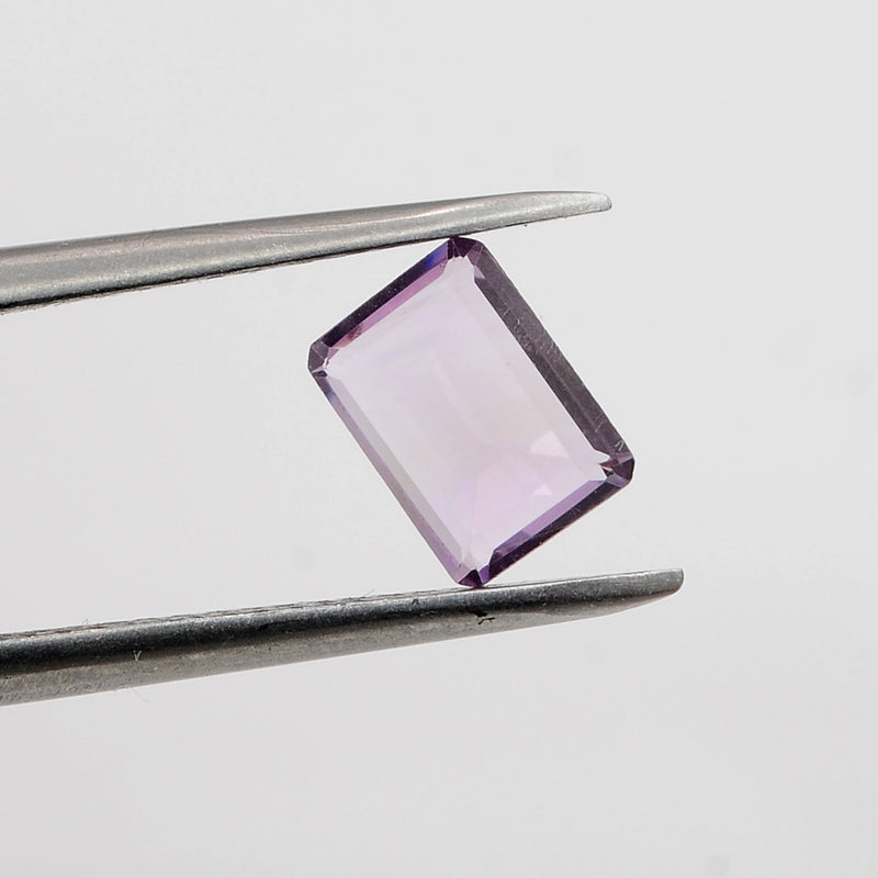 Octagon Purple Color Amethyst Gemstone 119.00 Carat