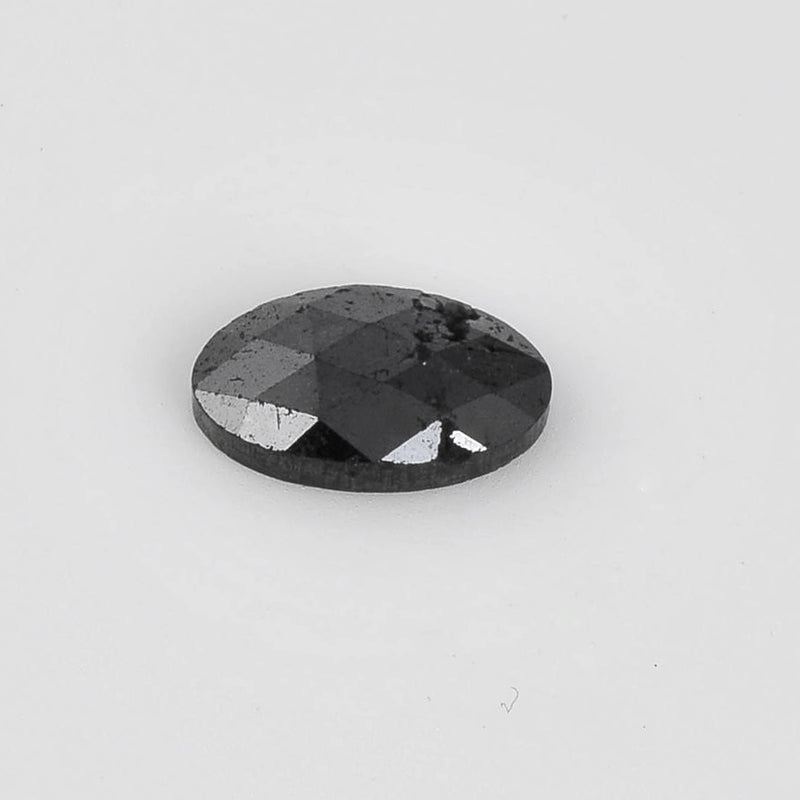 2.32 Carat Rose Cut Oval Fancy Black Diamond-AIG Certified