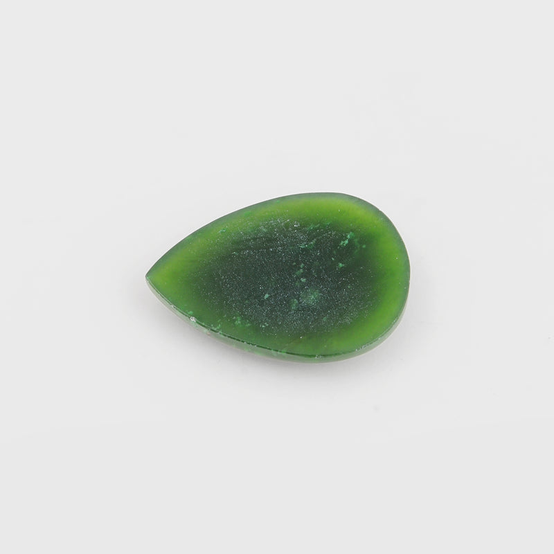 17.7 Carat Green Color Pear Vessonite Garnet Gemstone
