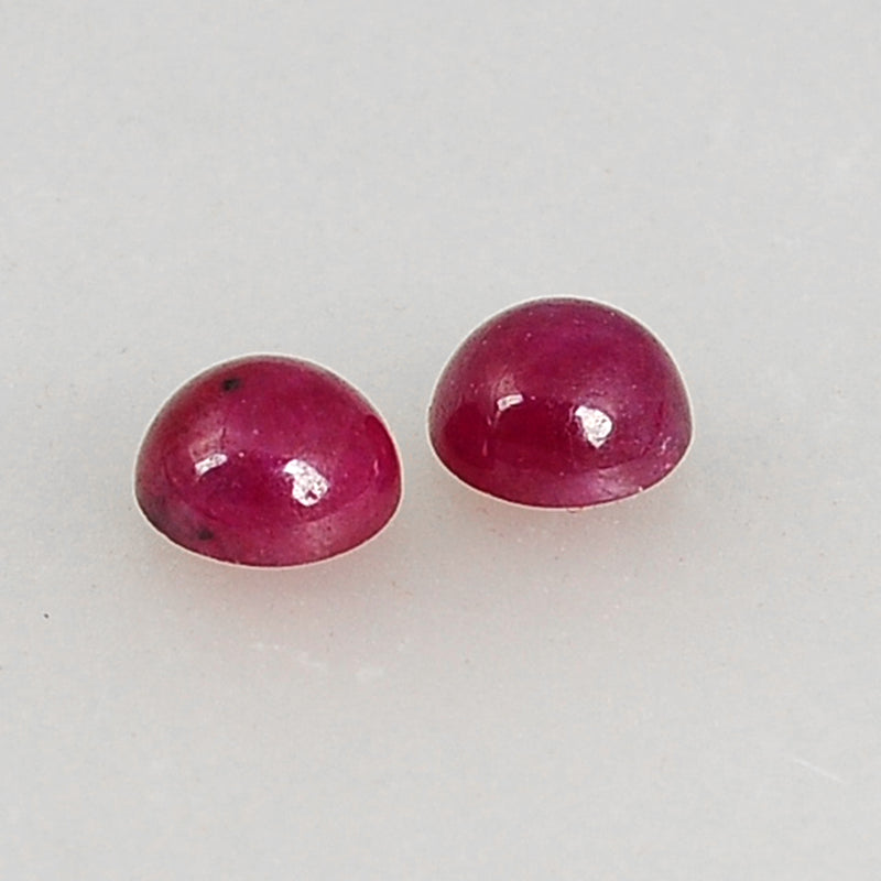 4.10 Carat Red Color Round Ruby Gemstone