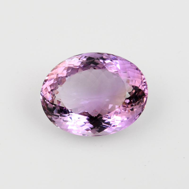 Oval Purple Color Amethyst Gemstone 26.45 Carat