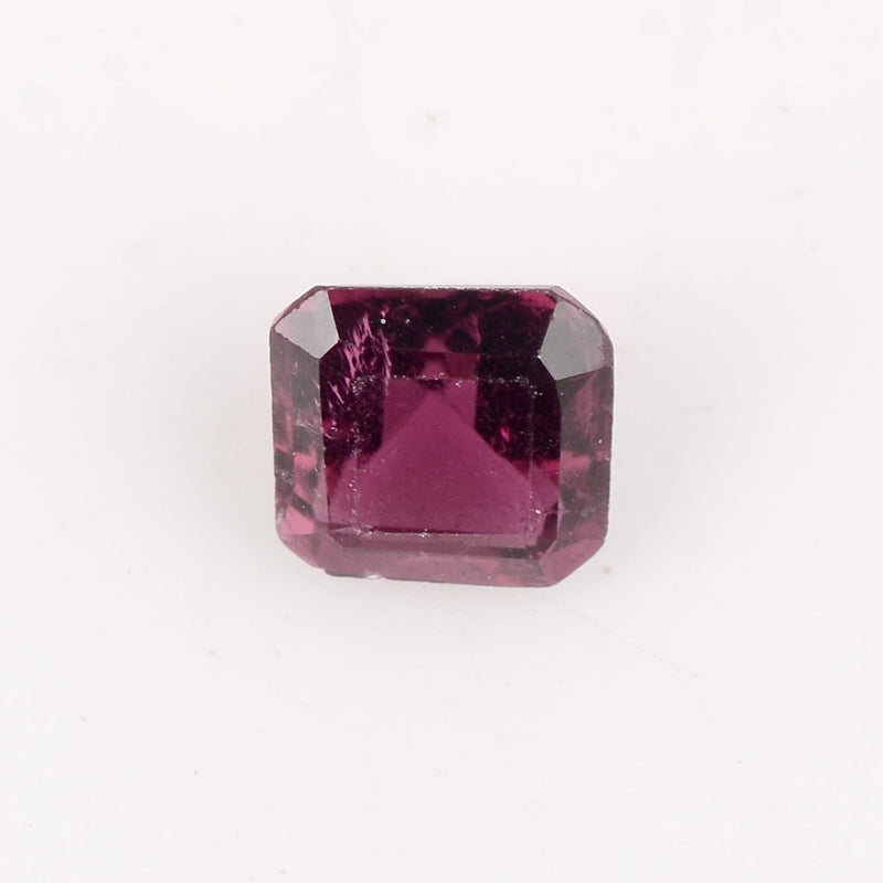 1 pcs Rubellite  - 0.69 ct - Square - Reddish Purple - Transparent