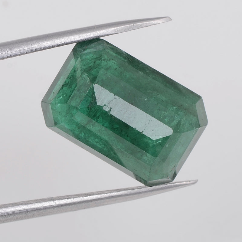 1 pcs Emerald  - 6.78 ct - Octagon - Green - Transparent