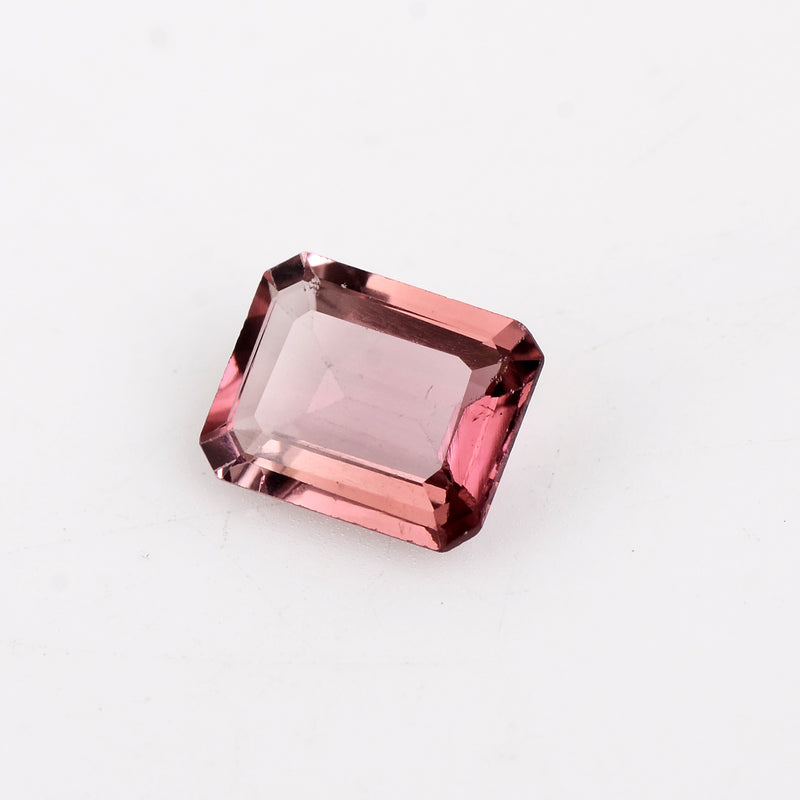 1.72 Carat Pink Color Octagon Tourmaline Gemstone