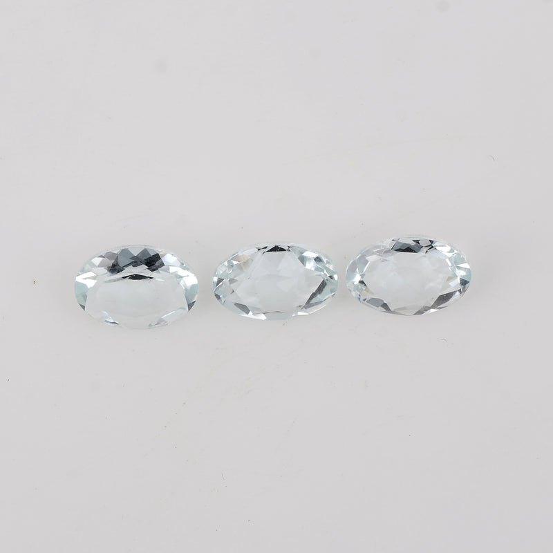 4.80 Carat Blue Color Oval Aquamarine Gemstone