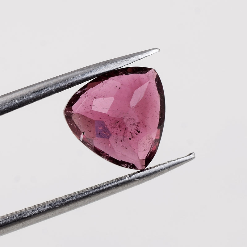 1.60 Carat Pink Color Trillion Tourmaline Gemstone