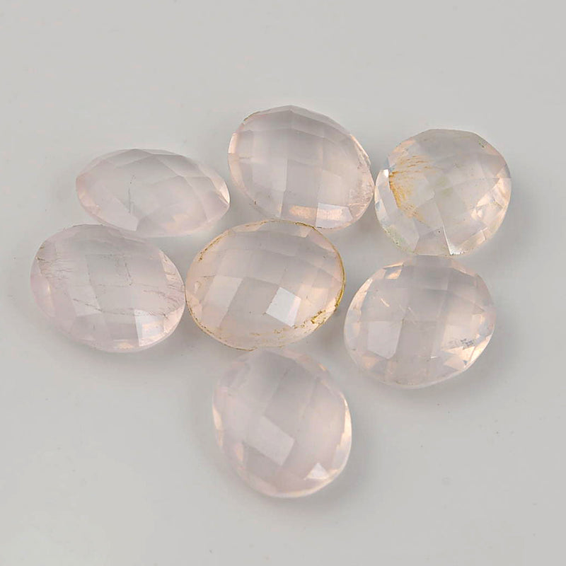 29.80 Carat Pink Color Oval Rose Quartz Gemstone