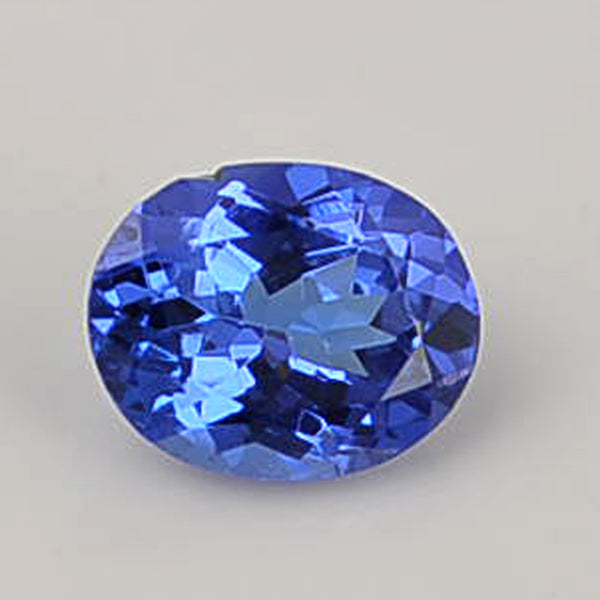 1 pcs Tanzanite  - 0.7 ct - Oval - Violetish Blue