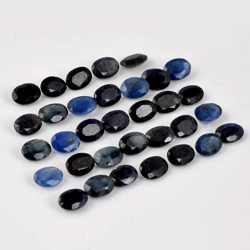32.05 Carat Blue Color Oval Sapphire Gemstone