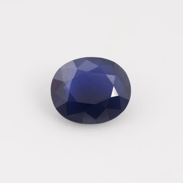 1 pcs Sapphire  - 6.84 ct - Oval - Blue - Transparent
