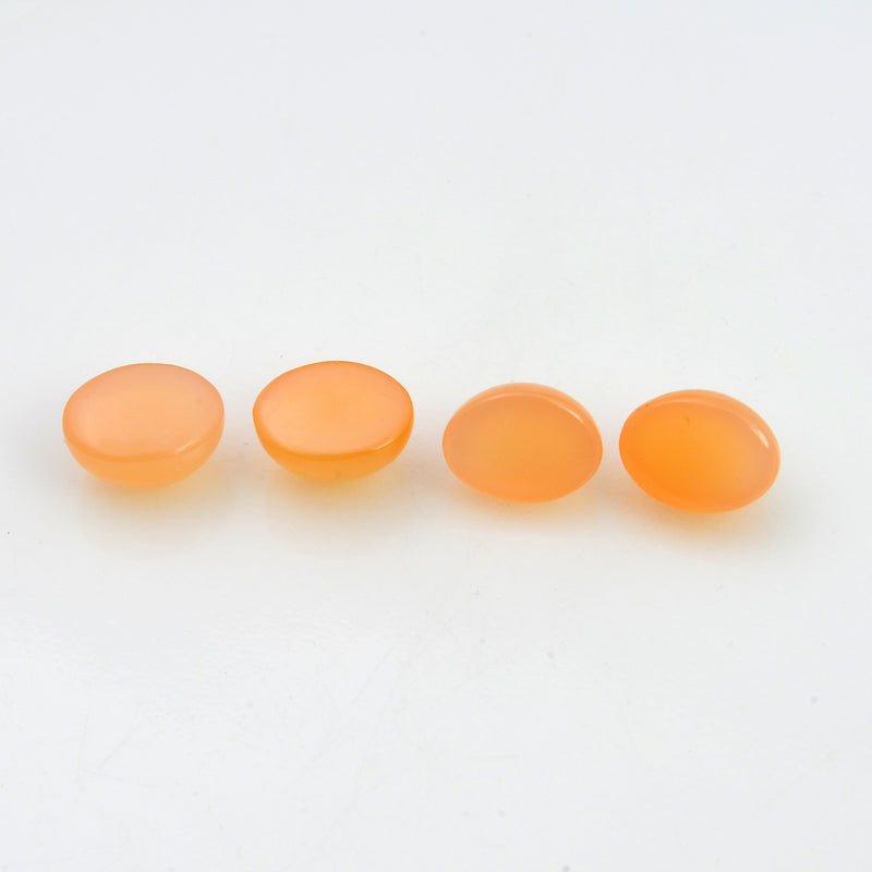 6.96 Carat Orange Color Oval Moonstone Gemstone