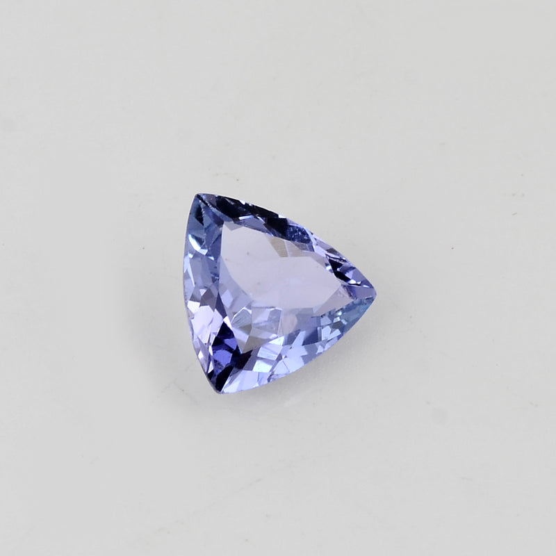 0.93 Carat Bluish Violet Color Triangular Tanzanite Gemstone
