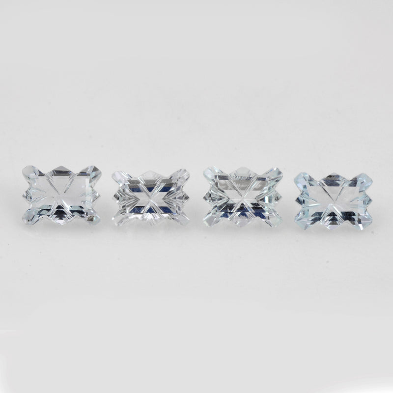 4.63 Carat Blue Color Octagon Aquamarine Gemstone