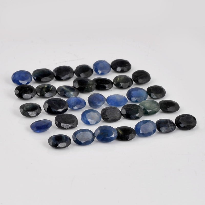 34.45 Carat Blue Color Oval Sapphire Gemstone