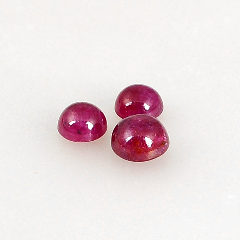 7.55 Carat Red Color Round Ruby Gemstone