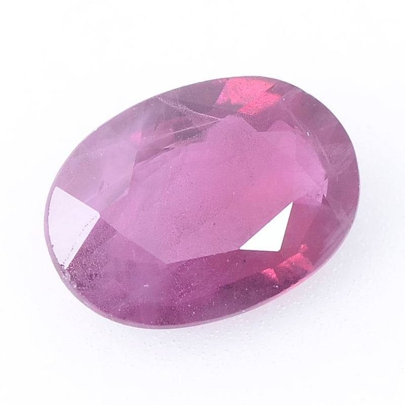 1 pcs Ruby  - 0.87 ct - Oval - Red