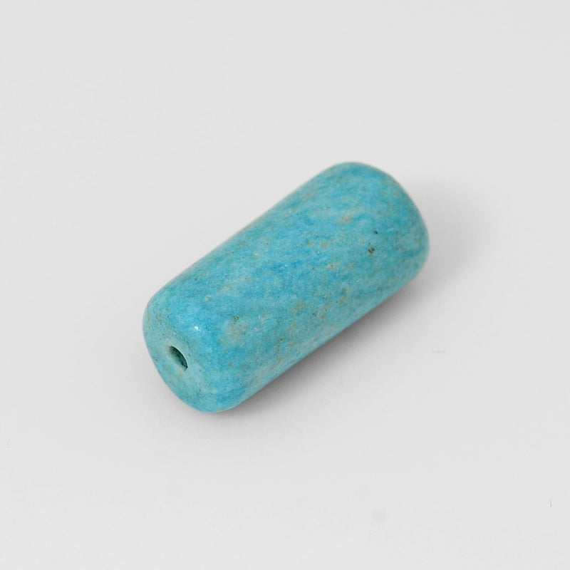 Tube Blue Color Turquoise Gemstone 8.10 Carat