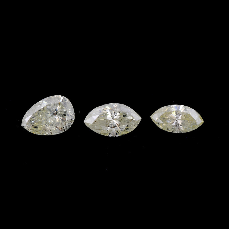 Marquise & Pear L - M Color Diamond 0.93 Carat - AIG Certified