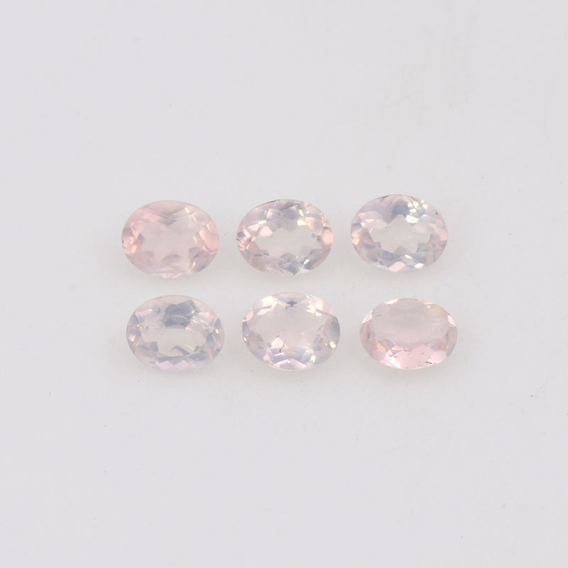 Oval Pink Color Rose Quartz Gemstone 1.83 Carat