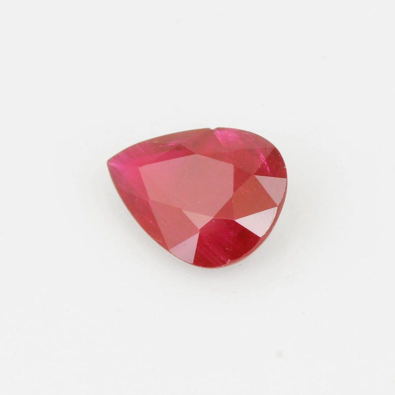 Pear Red Color Ruby Gemstone 2.56 Carat