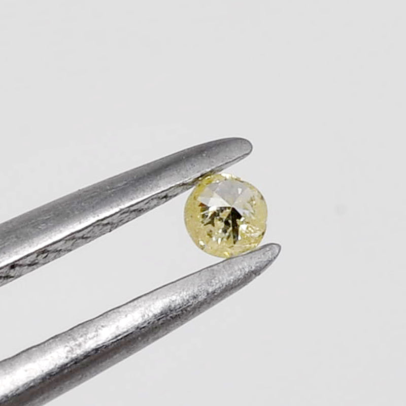 3.37 Carat Round Fancy Light Yellow Diamond-AIG Certified