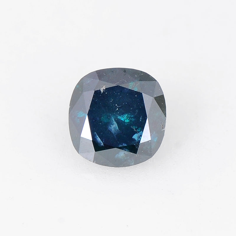 Cushion Fancy Dark Blue Color Diamond 0.56 Carat - AIG Certified