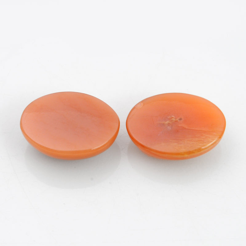 24.94 Carat Orange Color Oval Moonstone Gemstone
