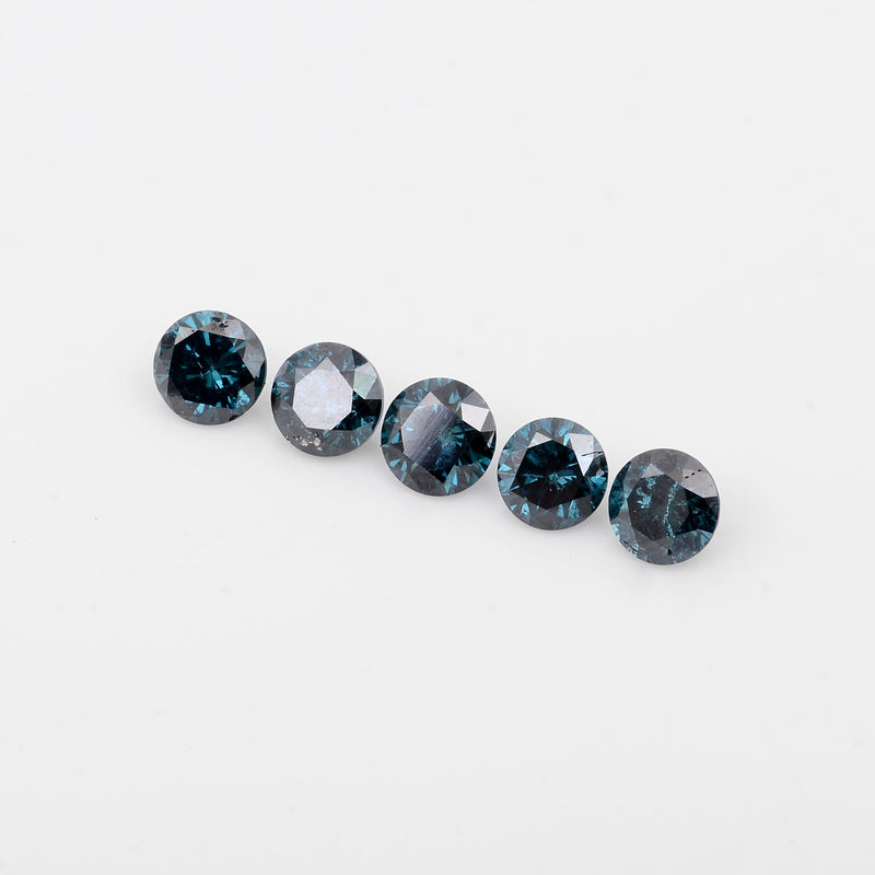 Round Fancy Deep Blue Color Diamond 1.91 Carat - AIG Certified