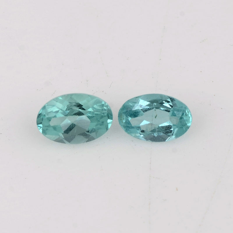 1.03 Carat Blue Color Oval Apatite Gemstone