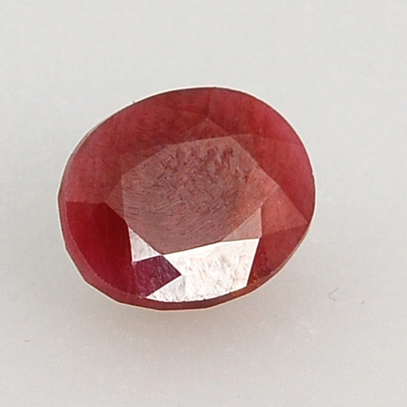 6.00 Carat Red Color Oval Ruby Gemstone
