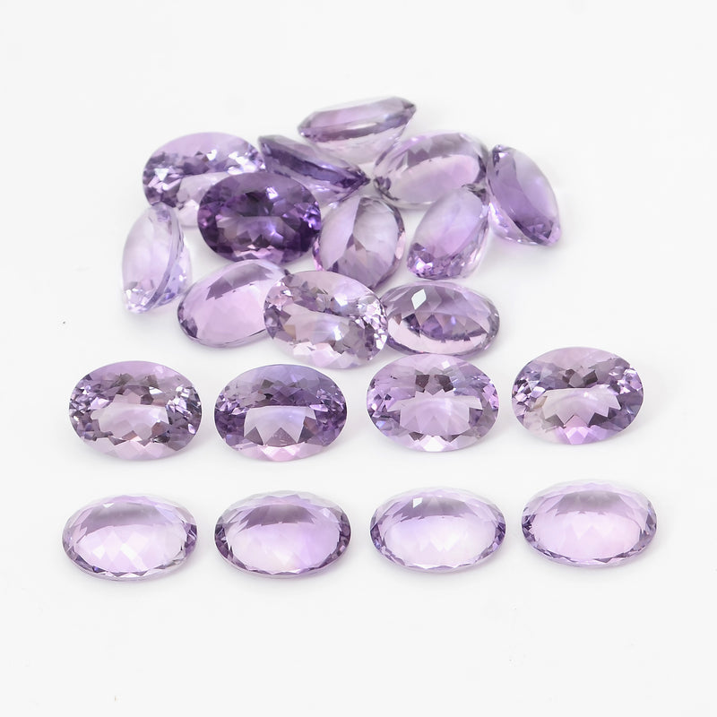 20 pcs Amethyst  - 180.1 ct - Oval - Purple