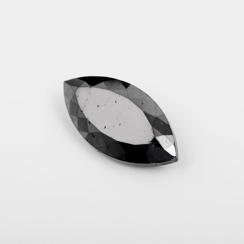 Marquise Fancy Black Color Diamond 14.28 Carat - AIG Certified