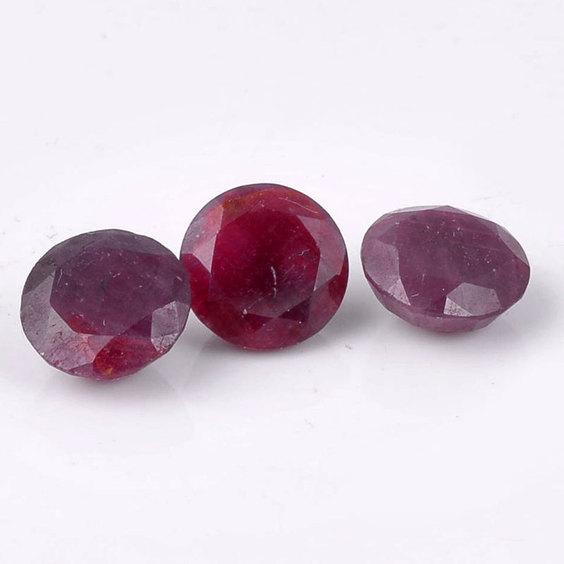 11.10 Carat Red Color Round Ruby Gemstone